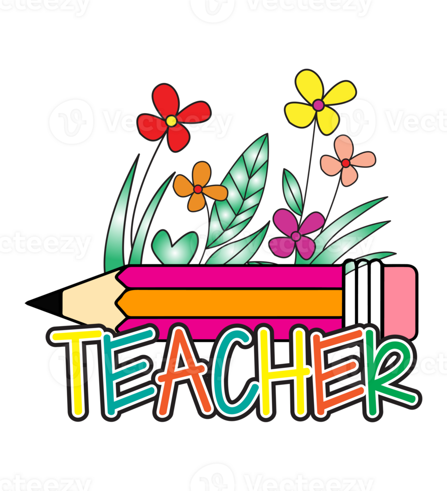 Teacher Sublimation Design png