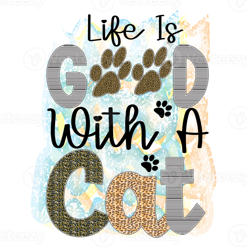 Cat Sublimation Design png
