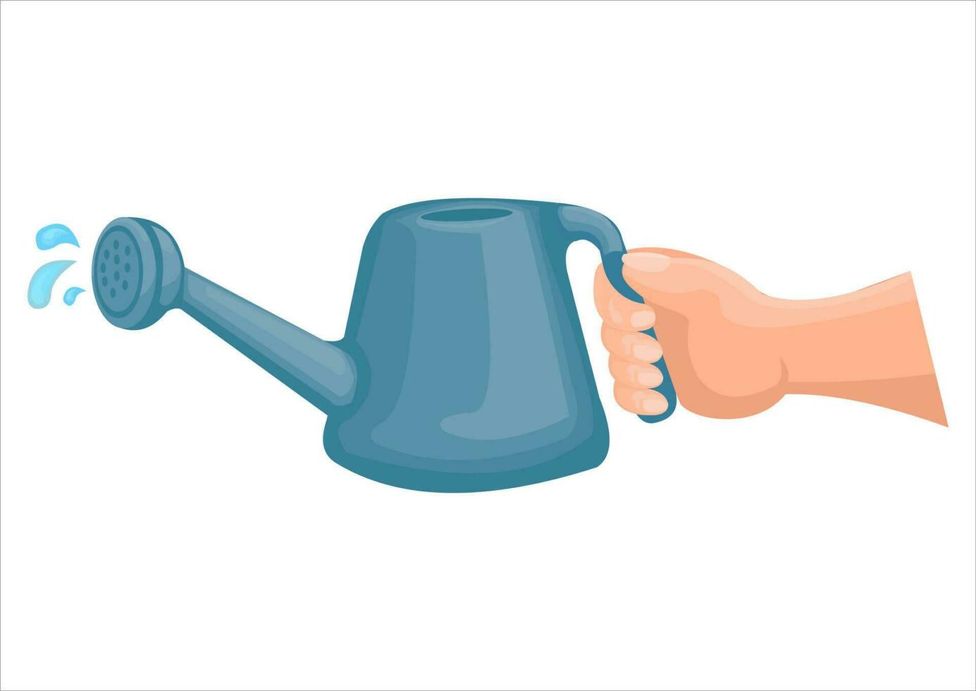 vector illustration of plant sprinkler