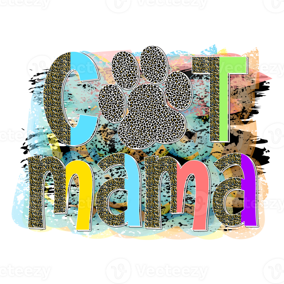 Cat Sublimation Design png