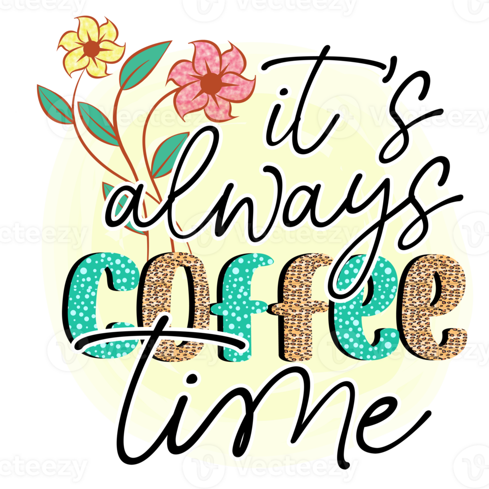 Coffee Sublimation Design png