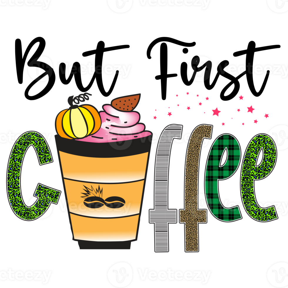 Coffee Sublimation Design png