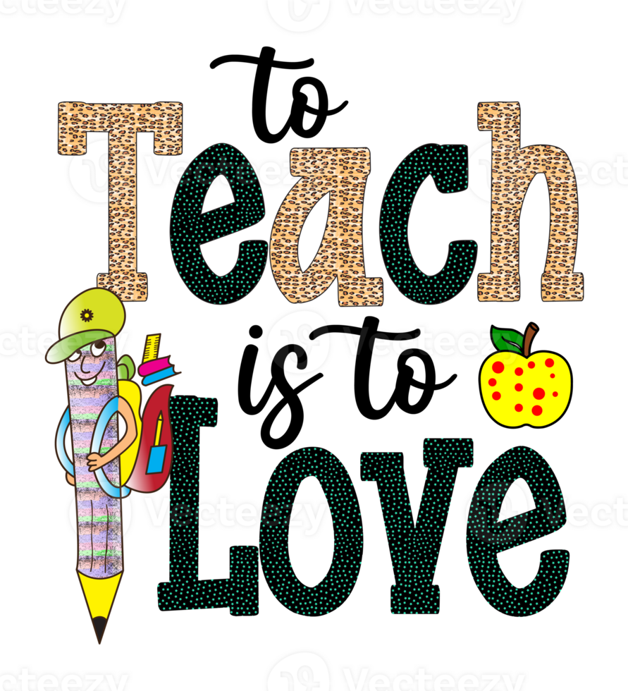 Teacher Sublimation Design png