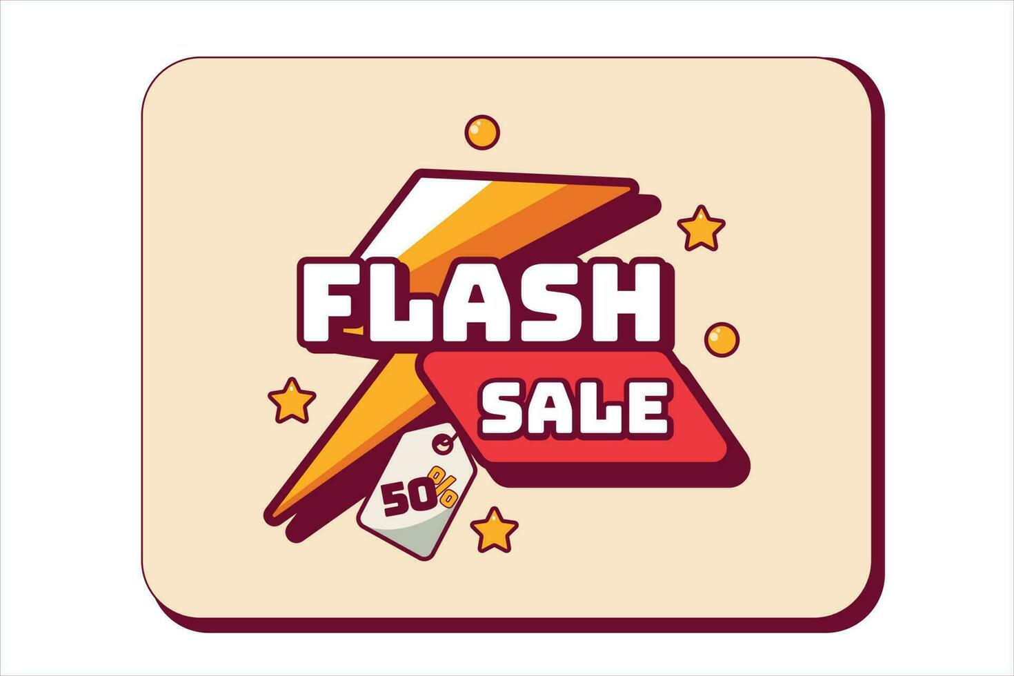 Flash Sale Poster for Promotion vector