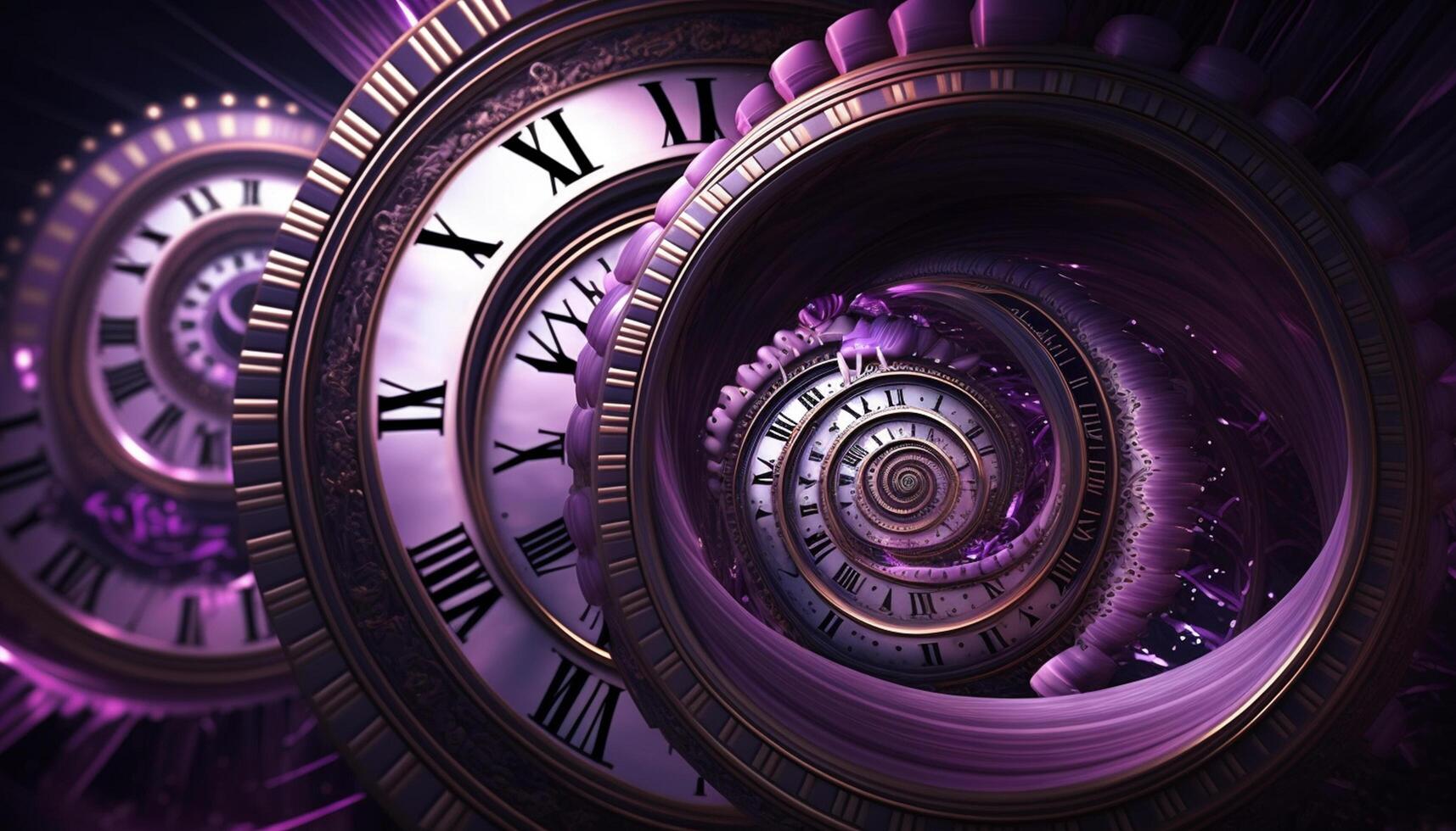 Chrono Portals Time Travel through Strange Clock Faces and Symbols photo