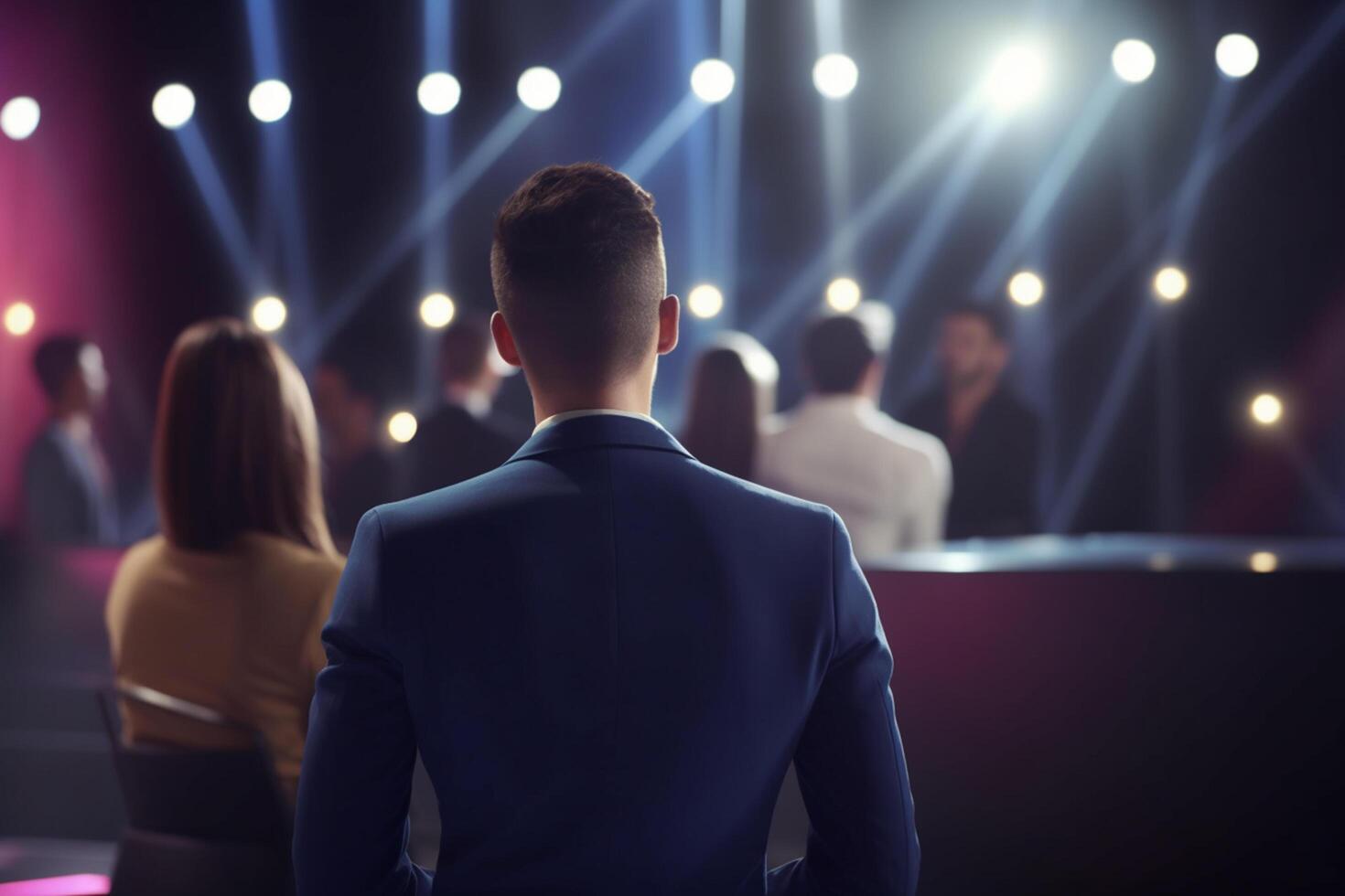 View from the Backstage TV Show Host or Contestant on Stage photo