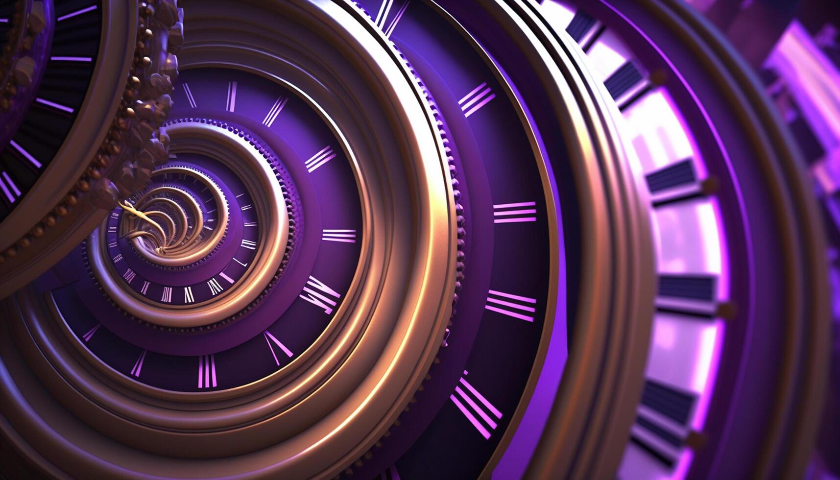 Chrono Portals Time Travel through Strange Clock Faces and Symbols photo