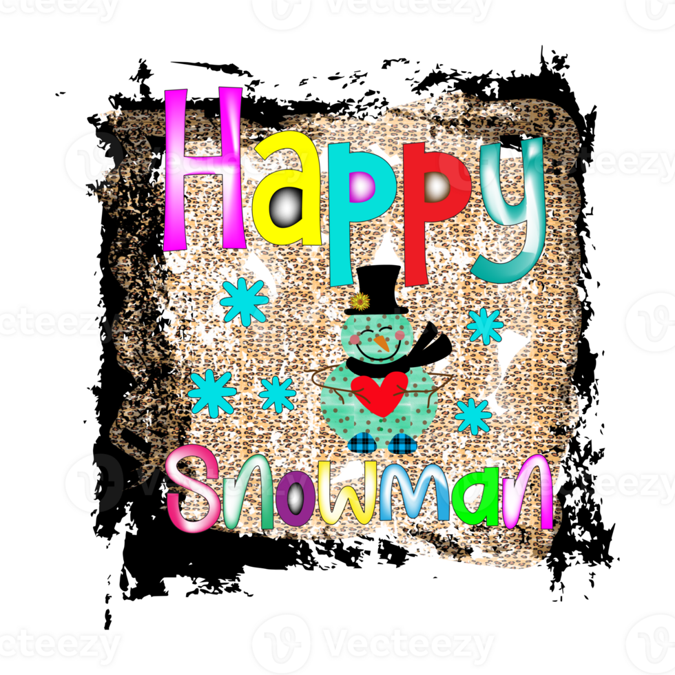 Snowman Sublimation Design png