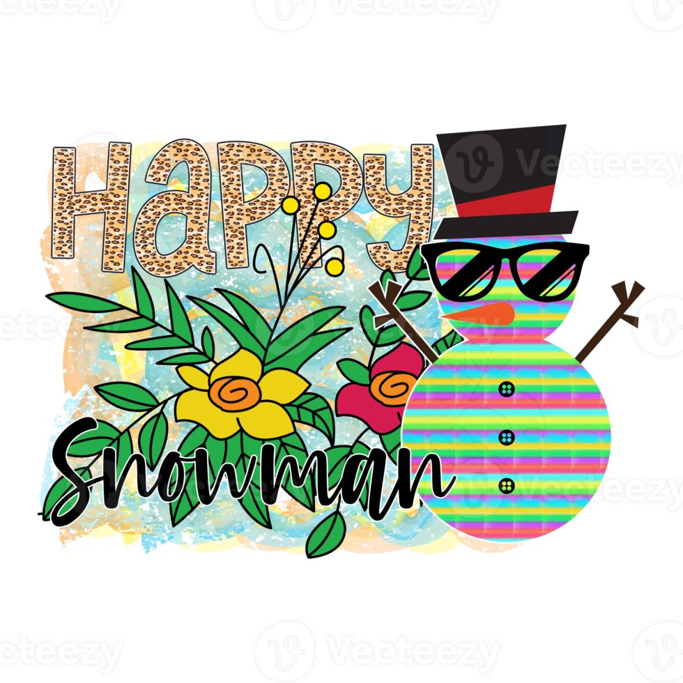 Snowman Sublimation Design png