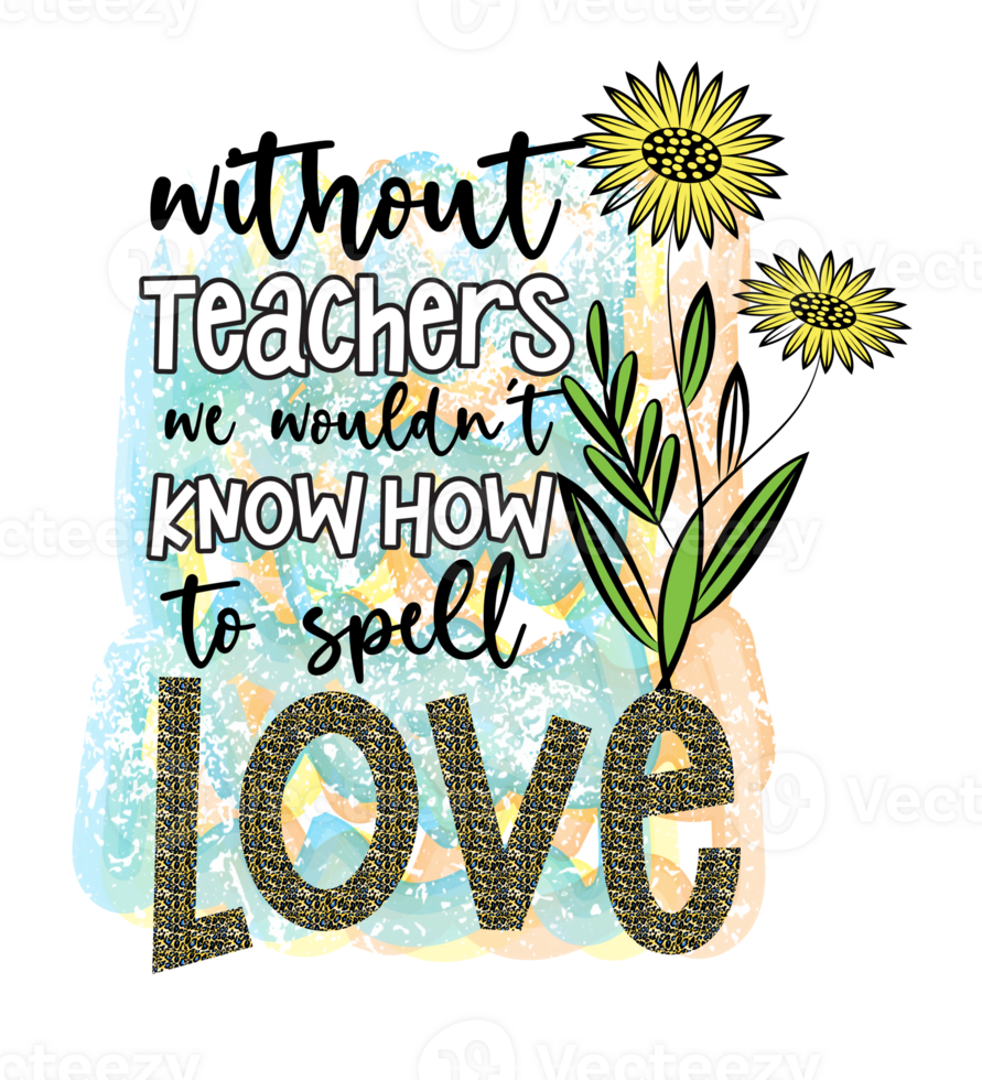 Teacher Sublimation Design png