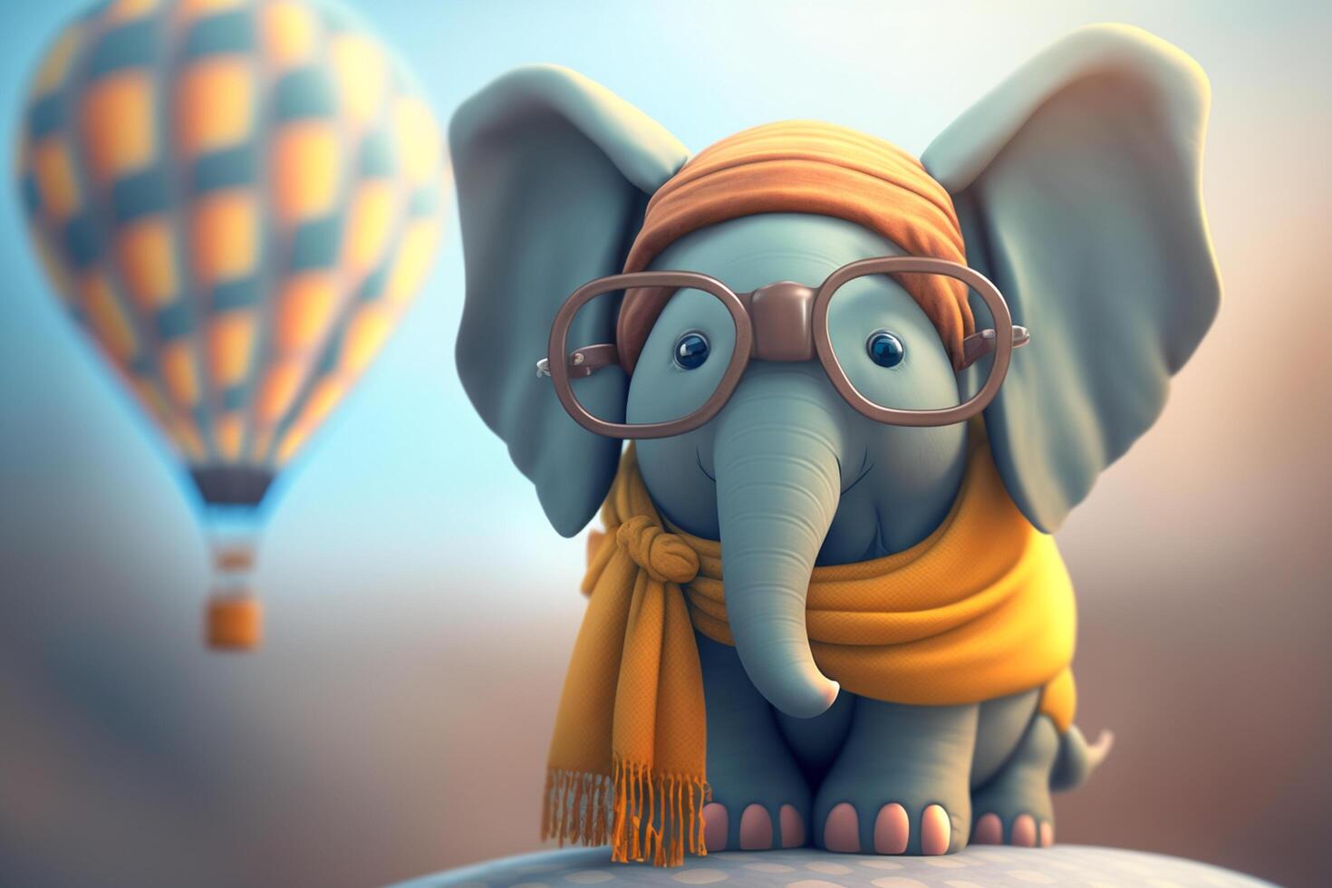 Adventures with Specs A Playful Elephant and a Hot Air Balloon Ride photo