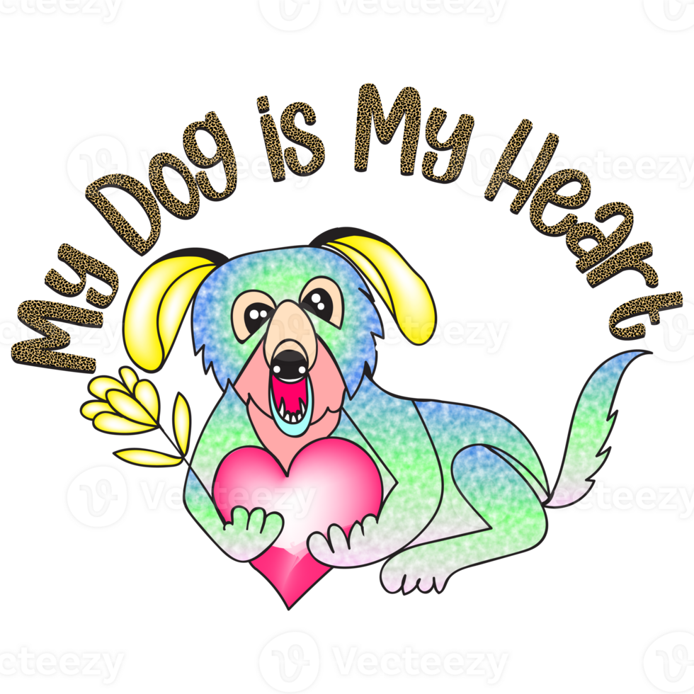 Dog Sublimation Design 24071462 PNG