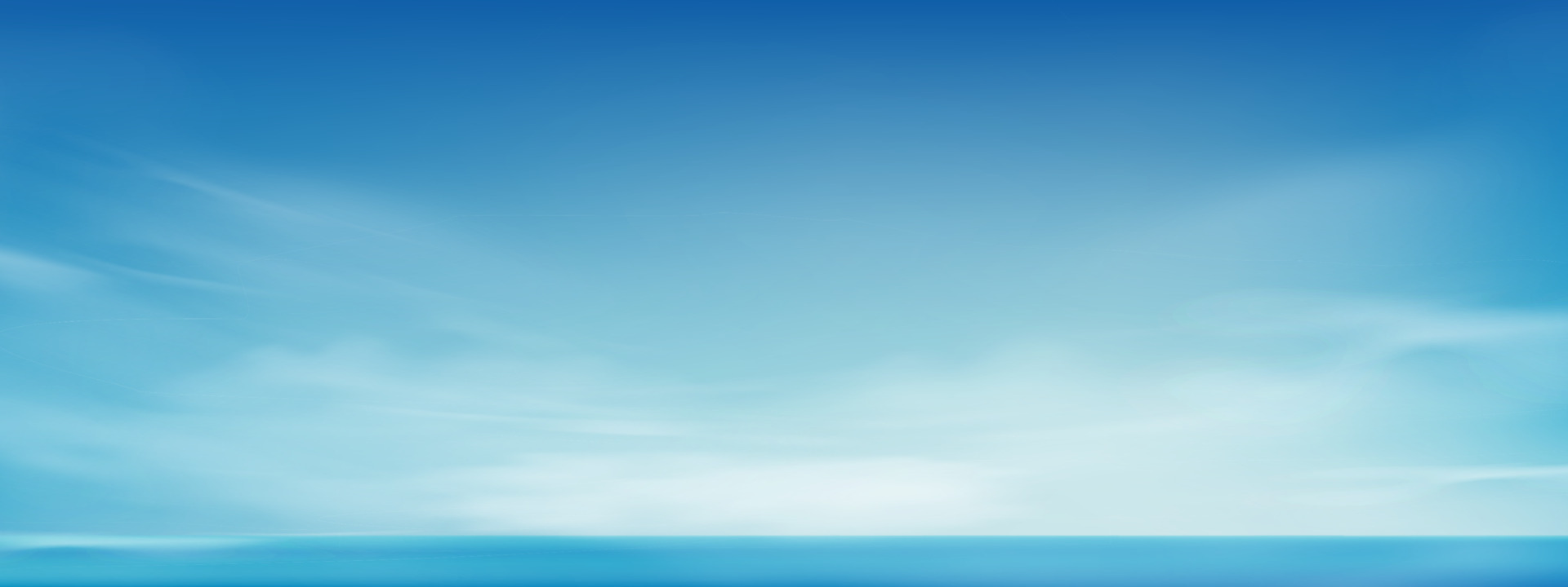 Morning Sky, Horizon Spring Sky Scape in blue by the Sea,Vector of