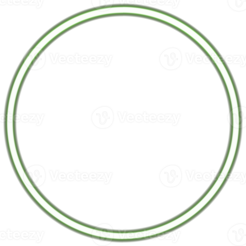 Glowing neon circle for your decoration. Neon light, round frame, blank space for text, ultraviolet spectrum, ring symbol, halo. png