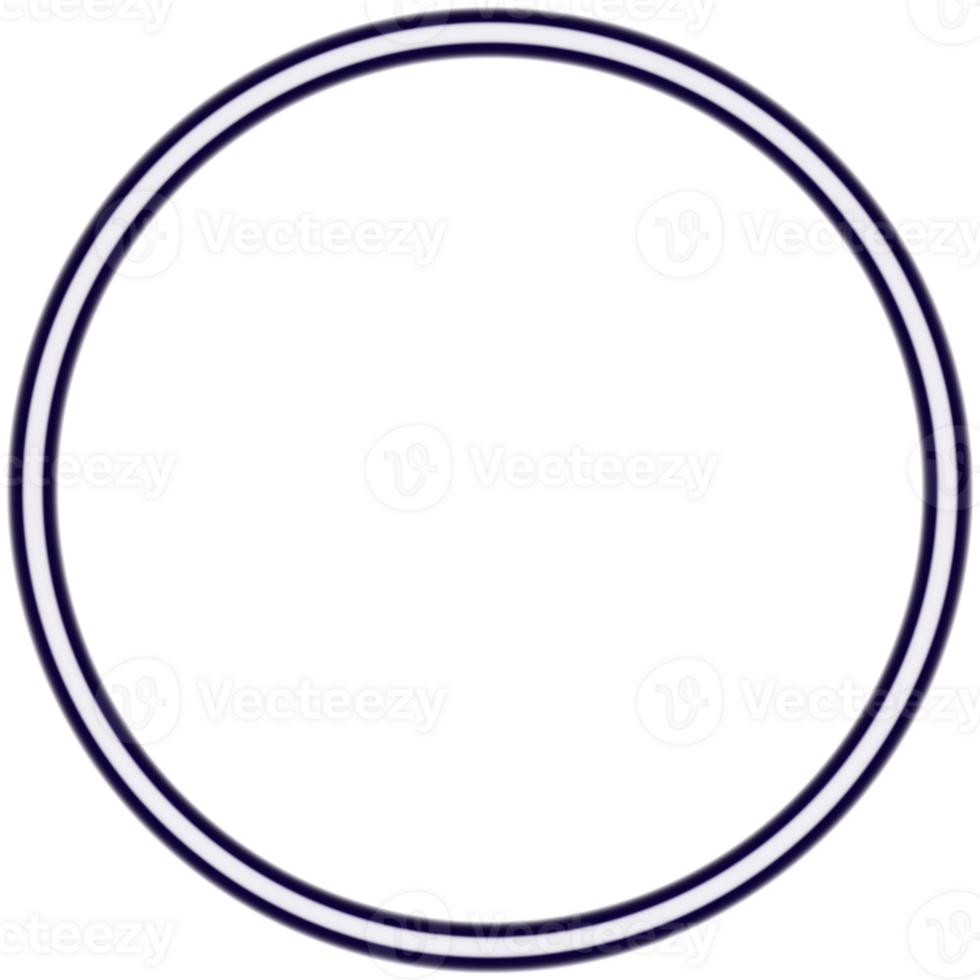 Glowing neon circle for your decoration. Neon light, round frame, blank space for text, ultraviolet spectrum, ring symbol, halo. png