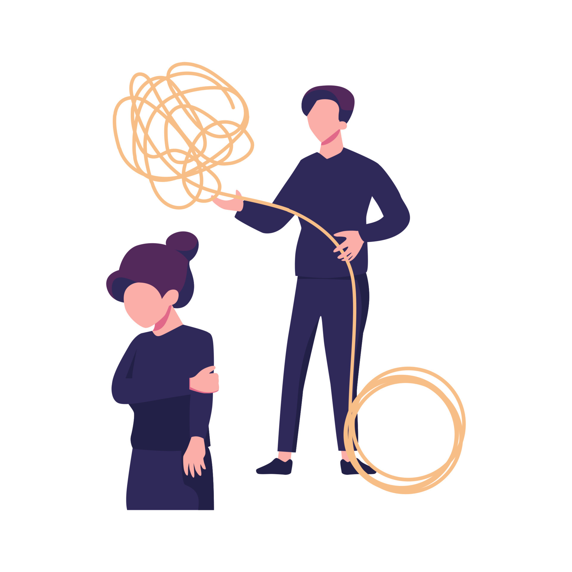 mental rigidity flat style illustration vector design 24071696 Vector