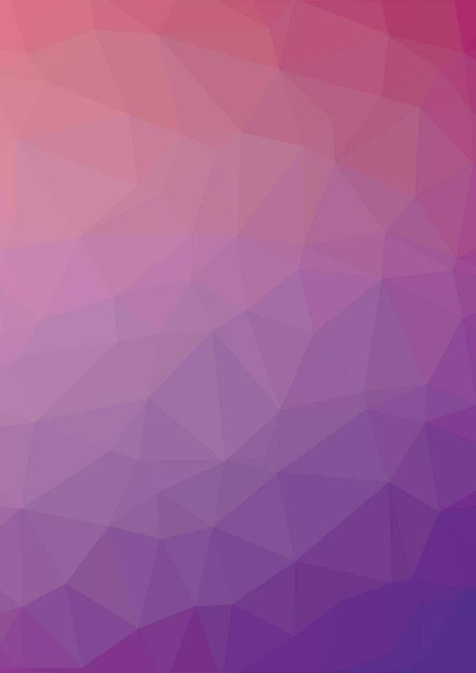 Purple Polygonal Graphics, Isolated Background. vector