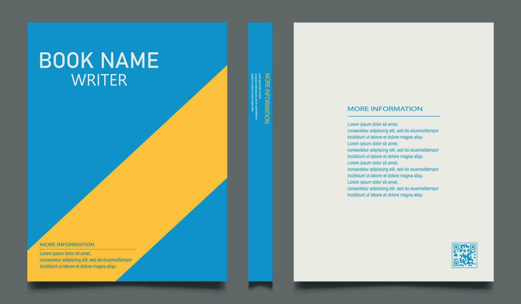 minimalist book cover design for magazine, stationary, headline. minimal stationery, education, journal book cover design. book mockup design. bookstore advertise, promotion, infographics cover design vector