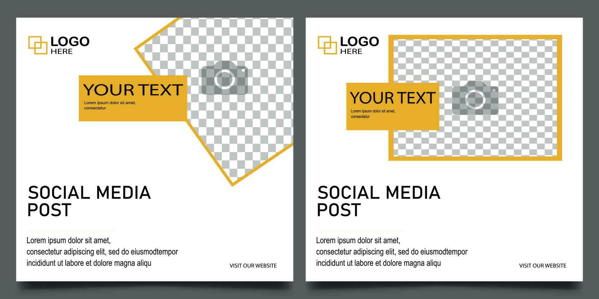 editable minimal social media post design. headline, seminar magazine for agency, company, startup advertisement. marketing social media post design. vector