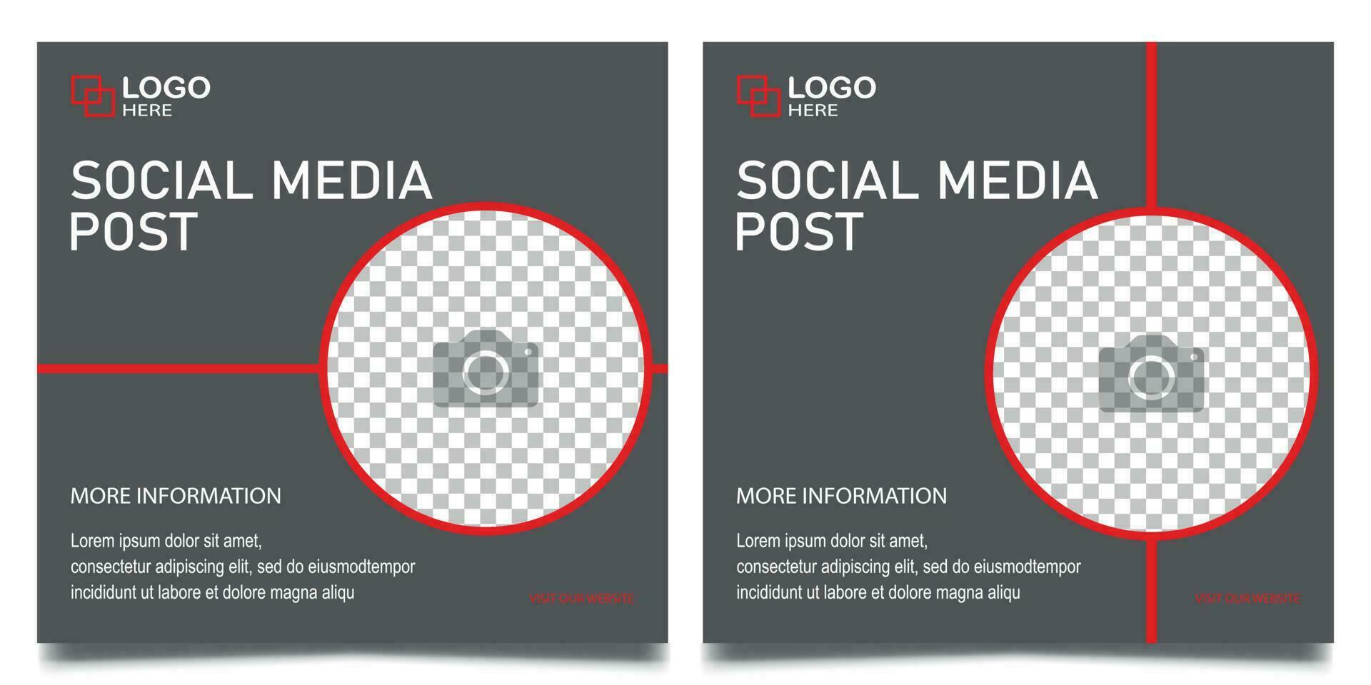 editable minimal social media post design. headline, seminar magazine for agency, company, startup advertisement. marketing social media post design. vector