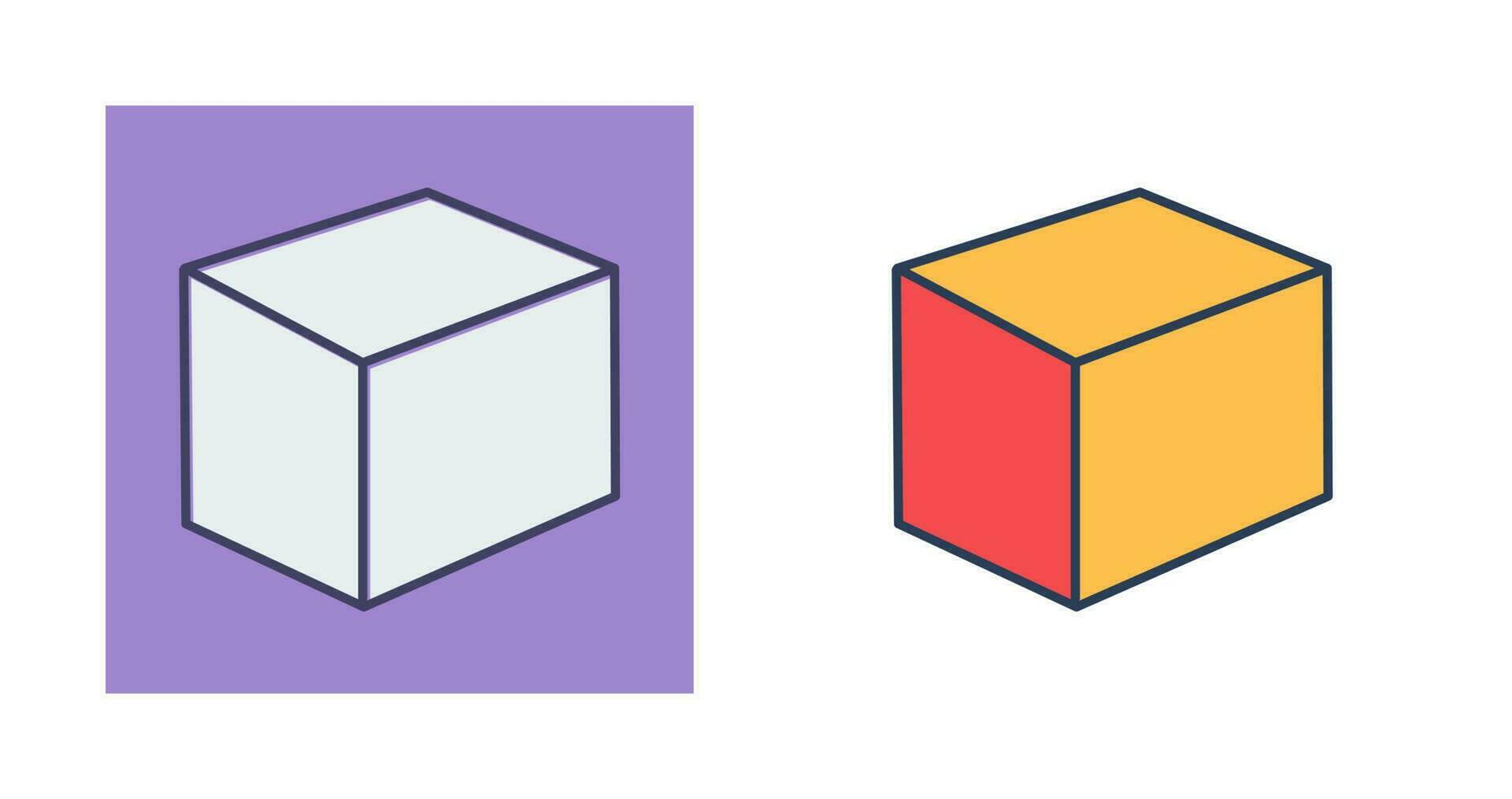 icono de vector de cubo