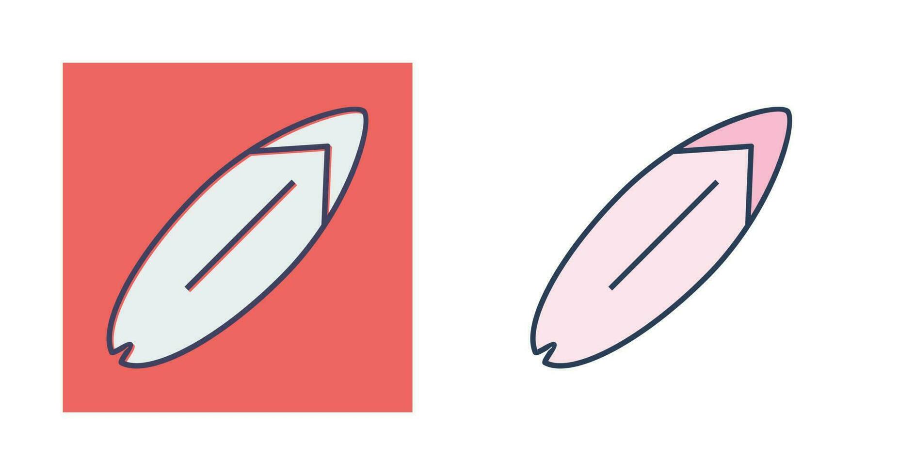 Surfing board Vector Icon