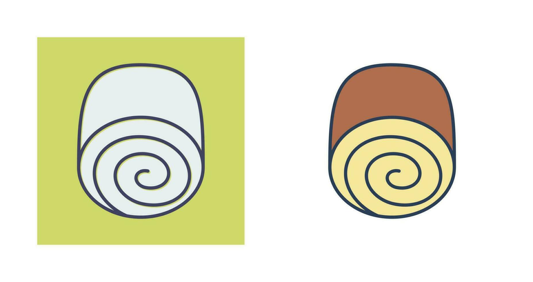 Swiss roll Vector Icon