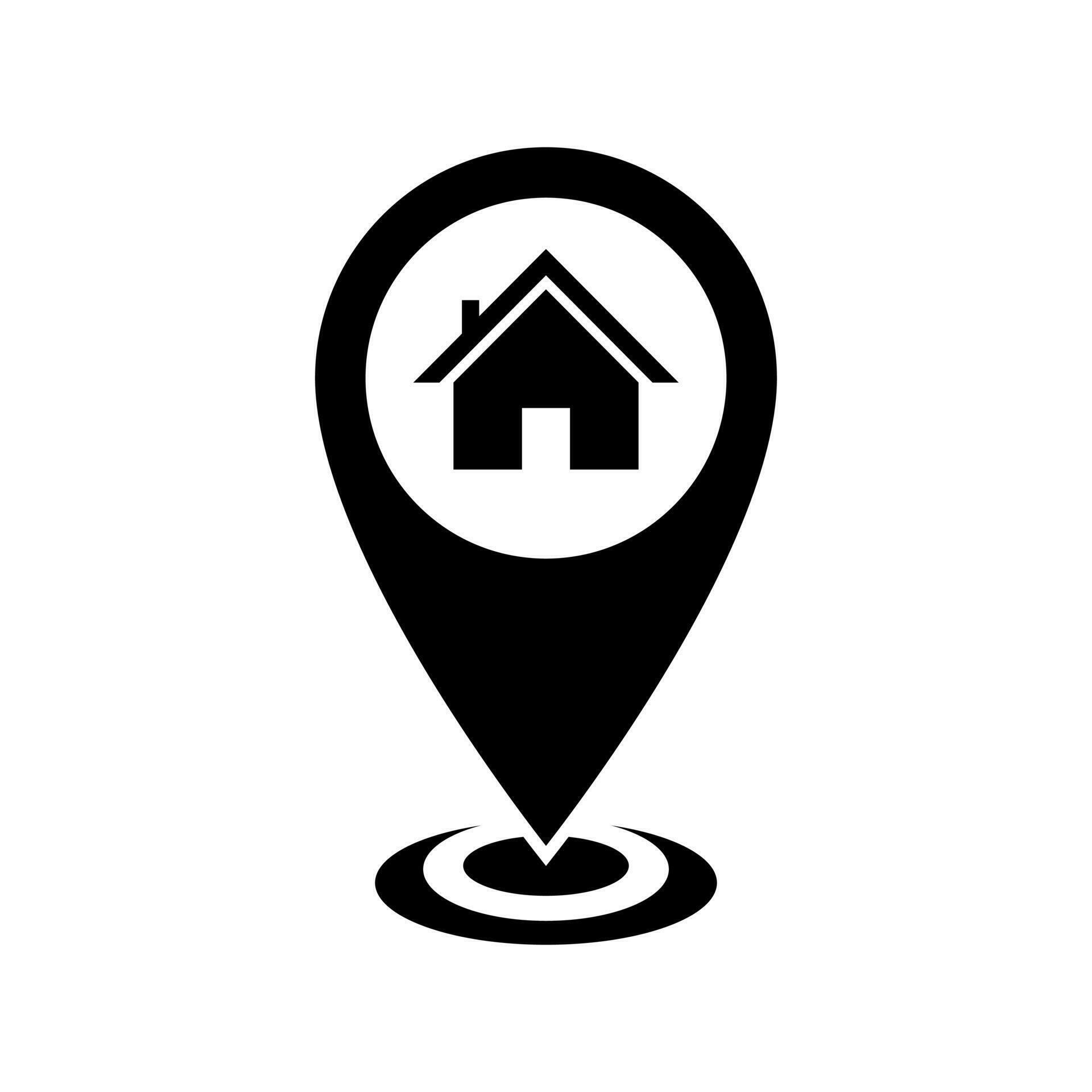 House location icon vector. Home address map symbol concept 24072219 Vector Art at Vecteezy