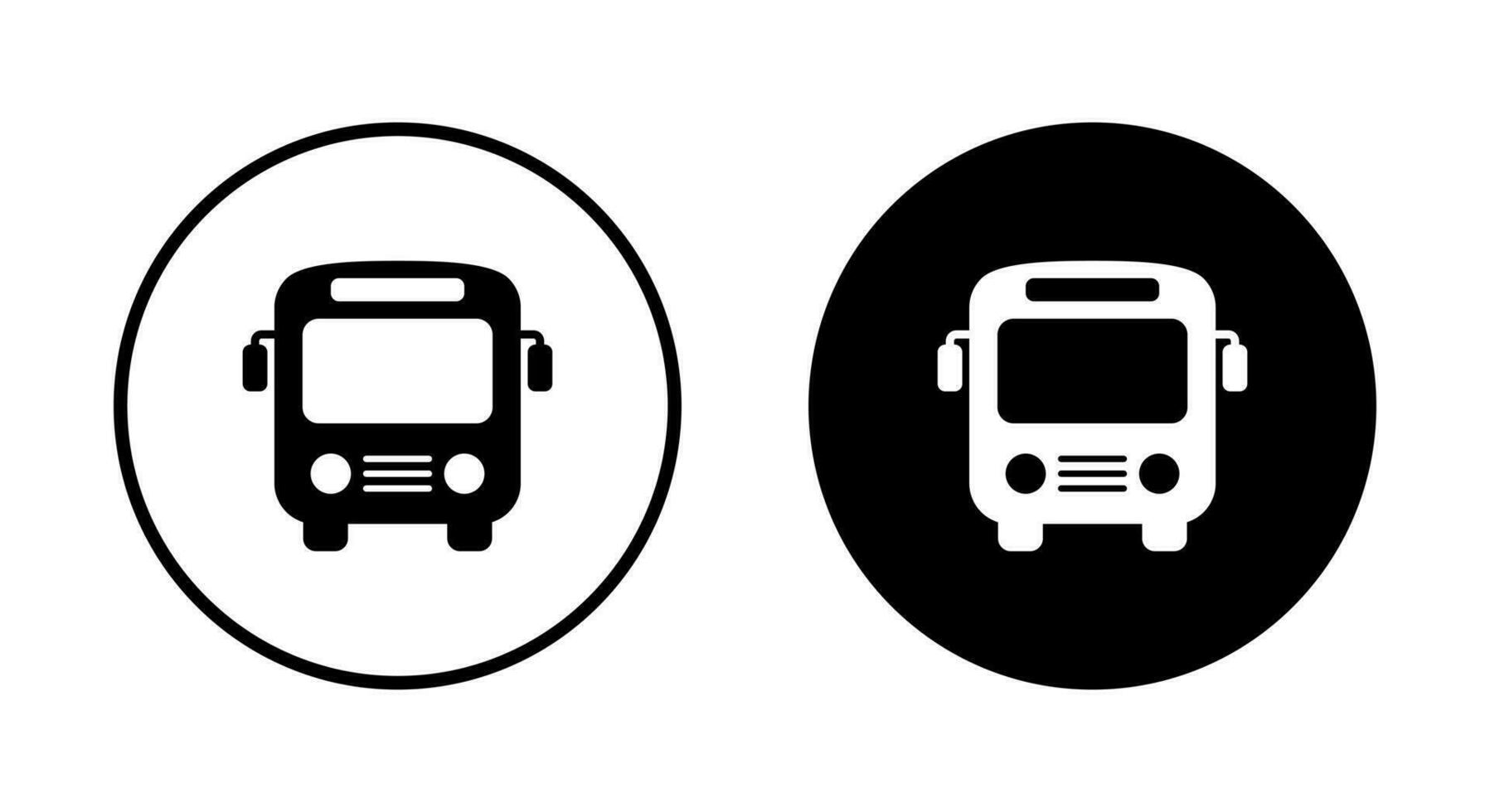 Bus icon vector. Public transport sign symbol vector