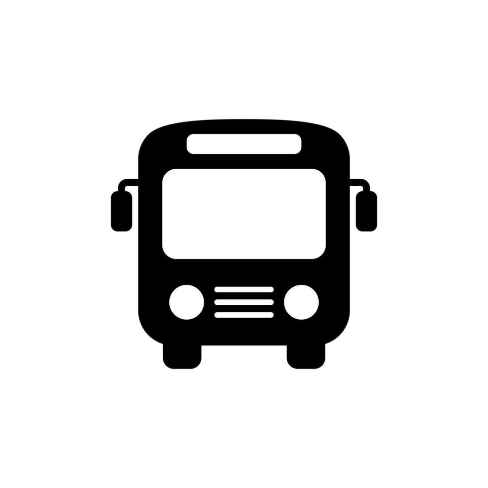 Bus icon vector. Public transport sign symbol concept vector