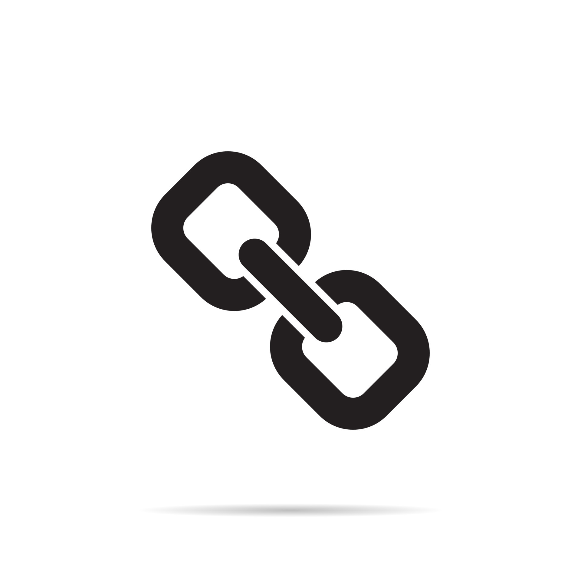 Chain link icon vector in flat style 24072248 Vector Art at Vecteezy