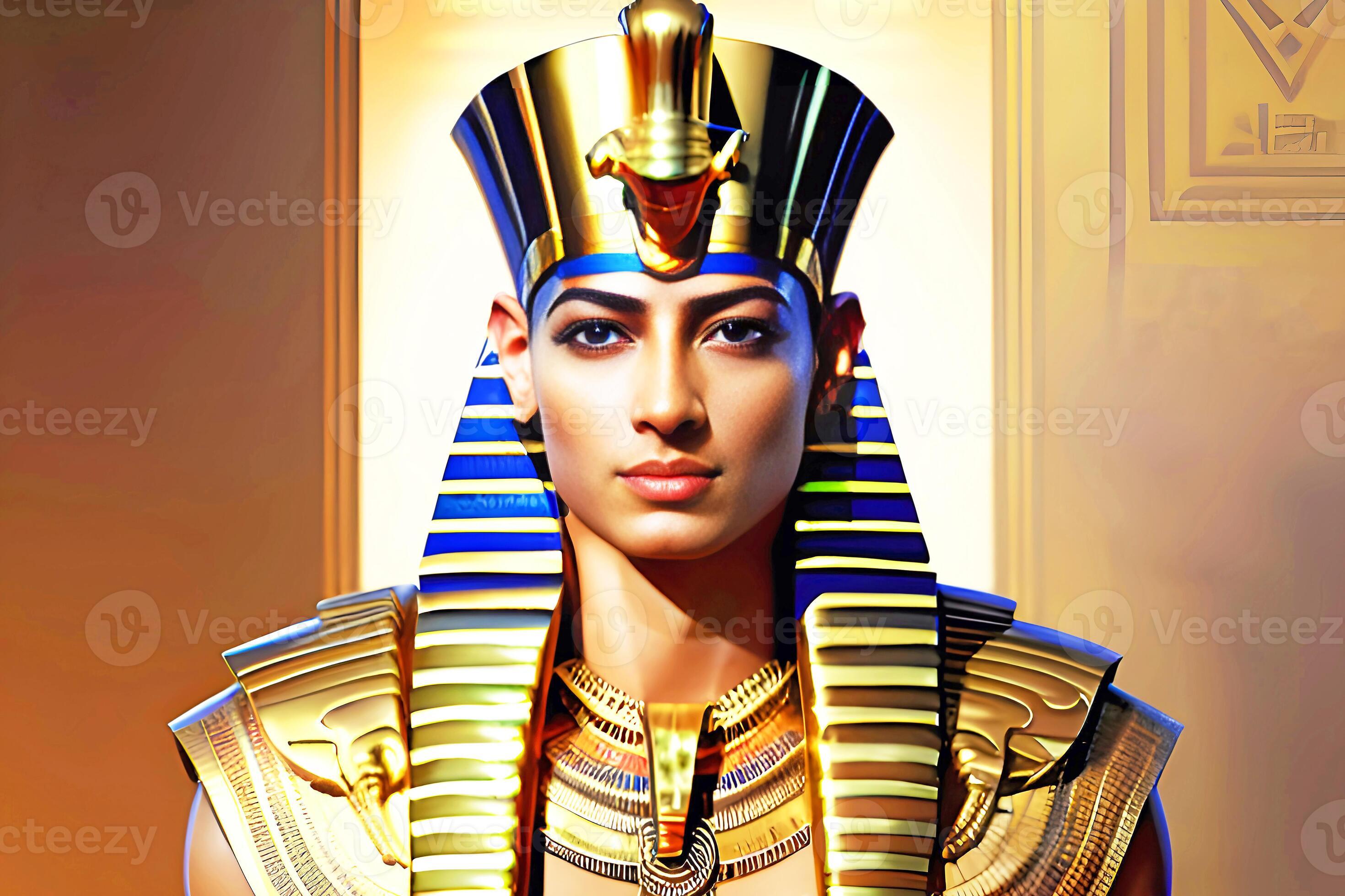 Portrait of Egyptian king pharaoh. 24072335 Stock Photo at Vecteezy
