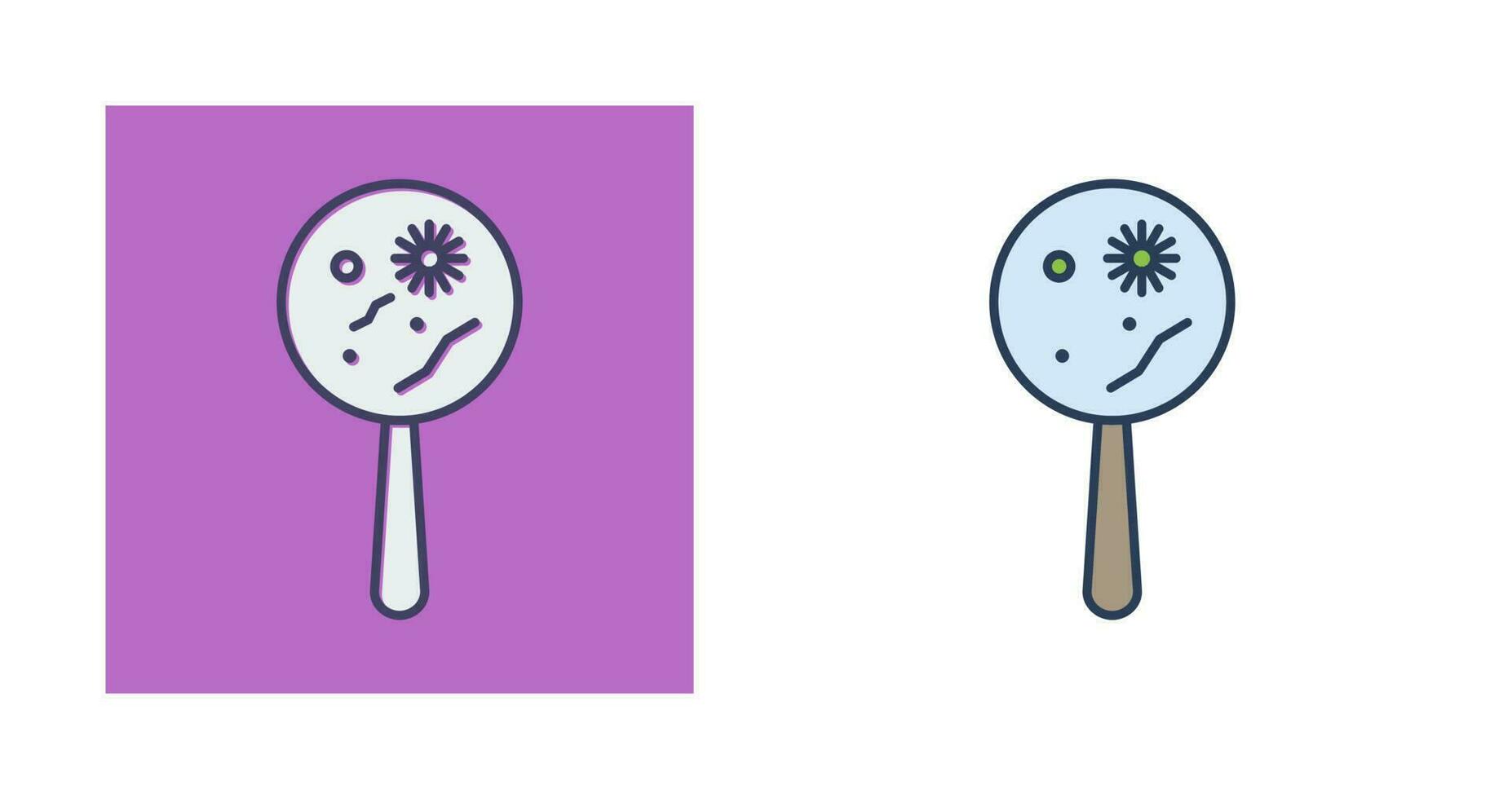 Magnified Bacteria Vector Icon