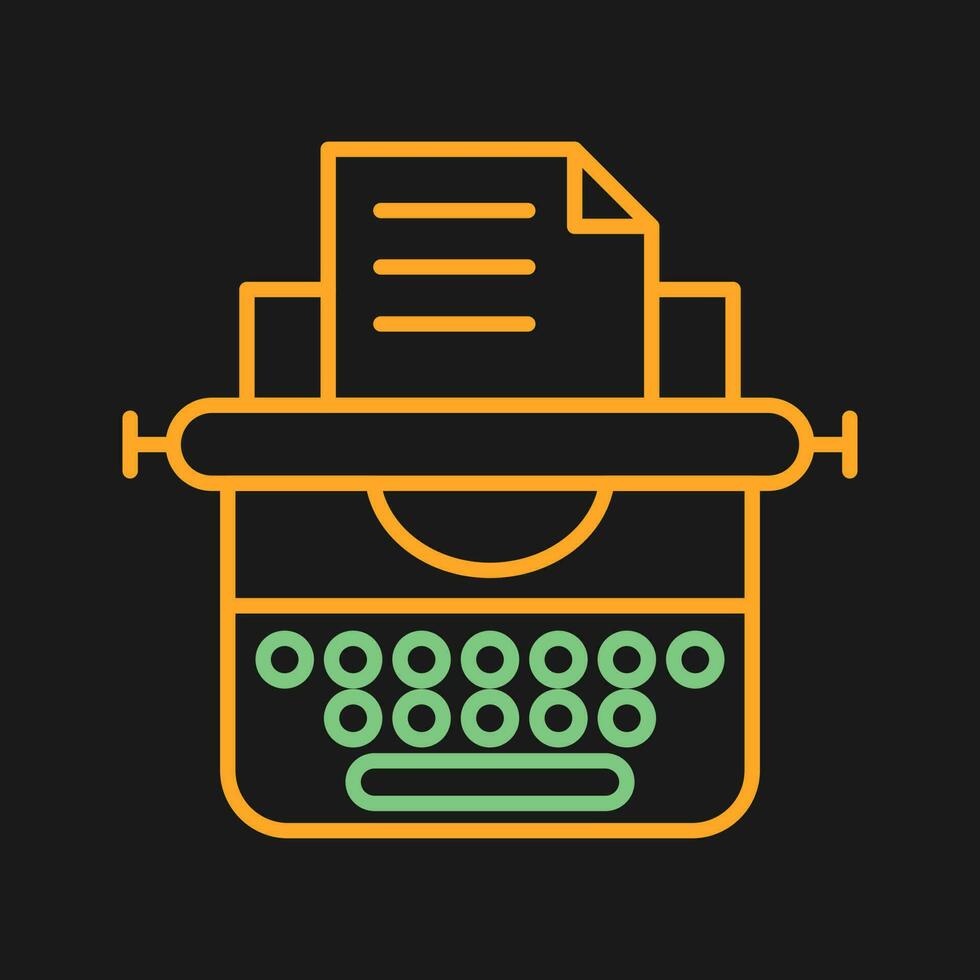 Typewriter Vector Icon