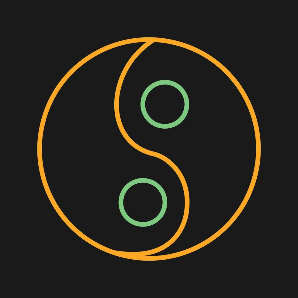 Yin Yang Vector Icon