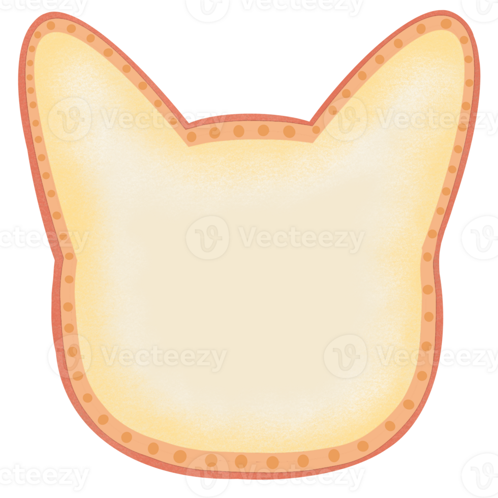 A cat text box for your message png