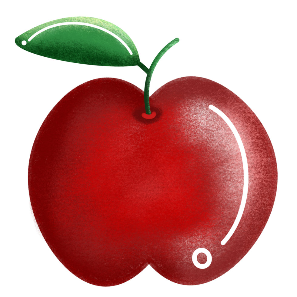 une rouge Pomme dessin pour décorer png