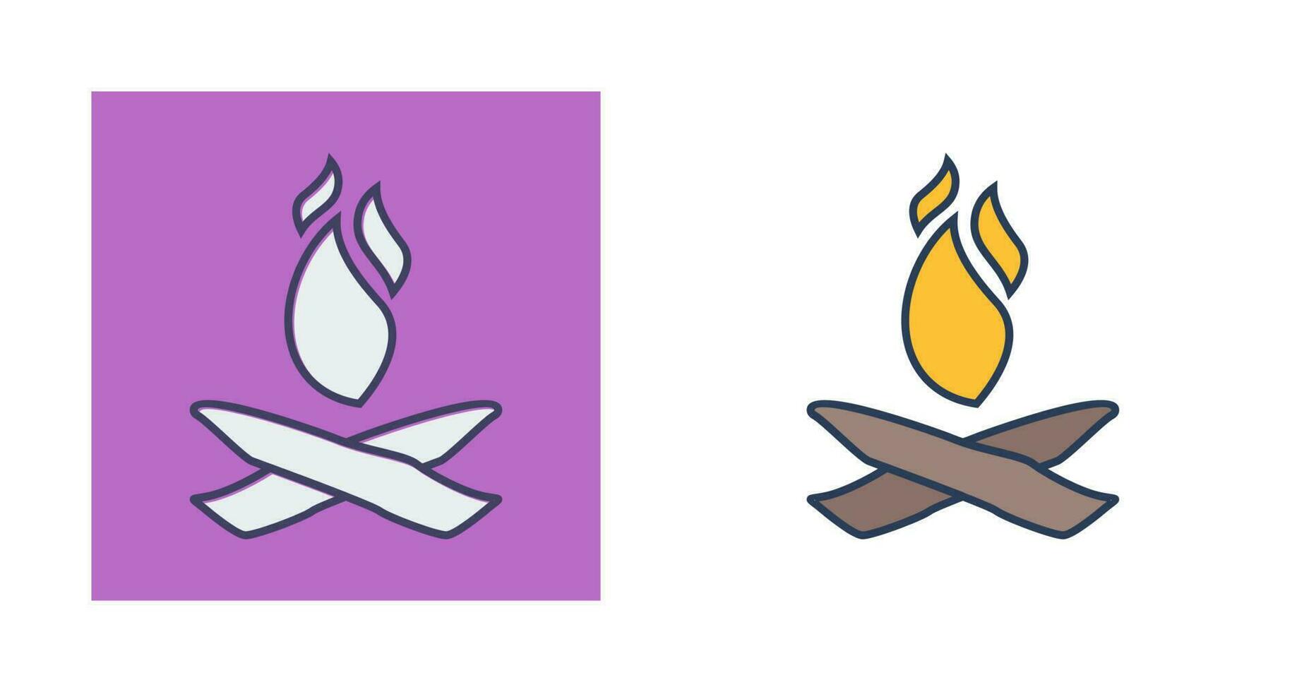 Camp Fire Vector Icon