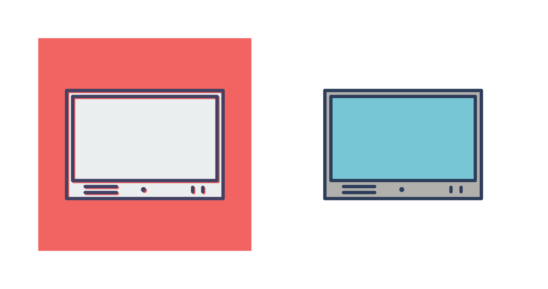 Television Set Vector Icon 24073064 Vector Art at Vecteezy