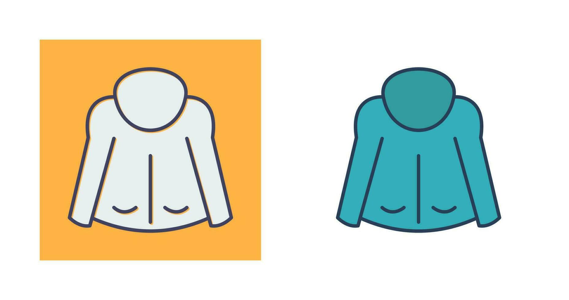 icono de vector de chaqueta caliente