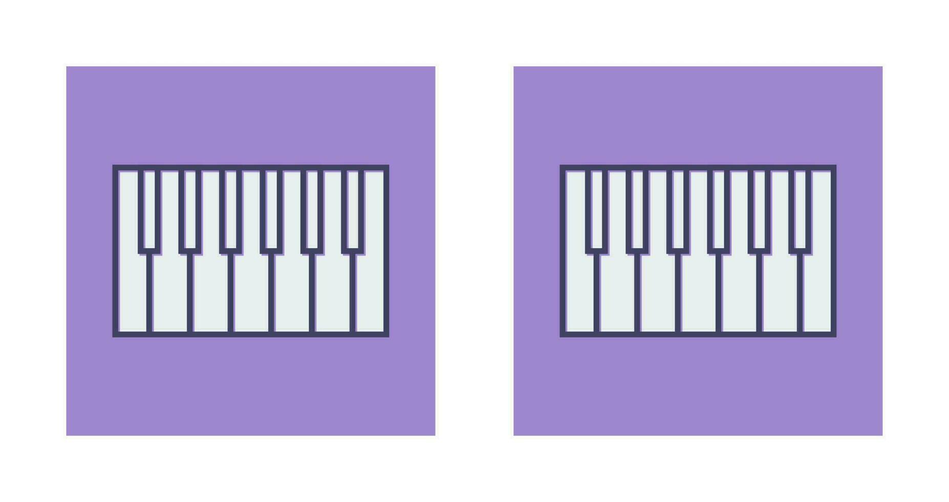 Piano Keyboard Vector Icon