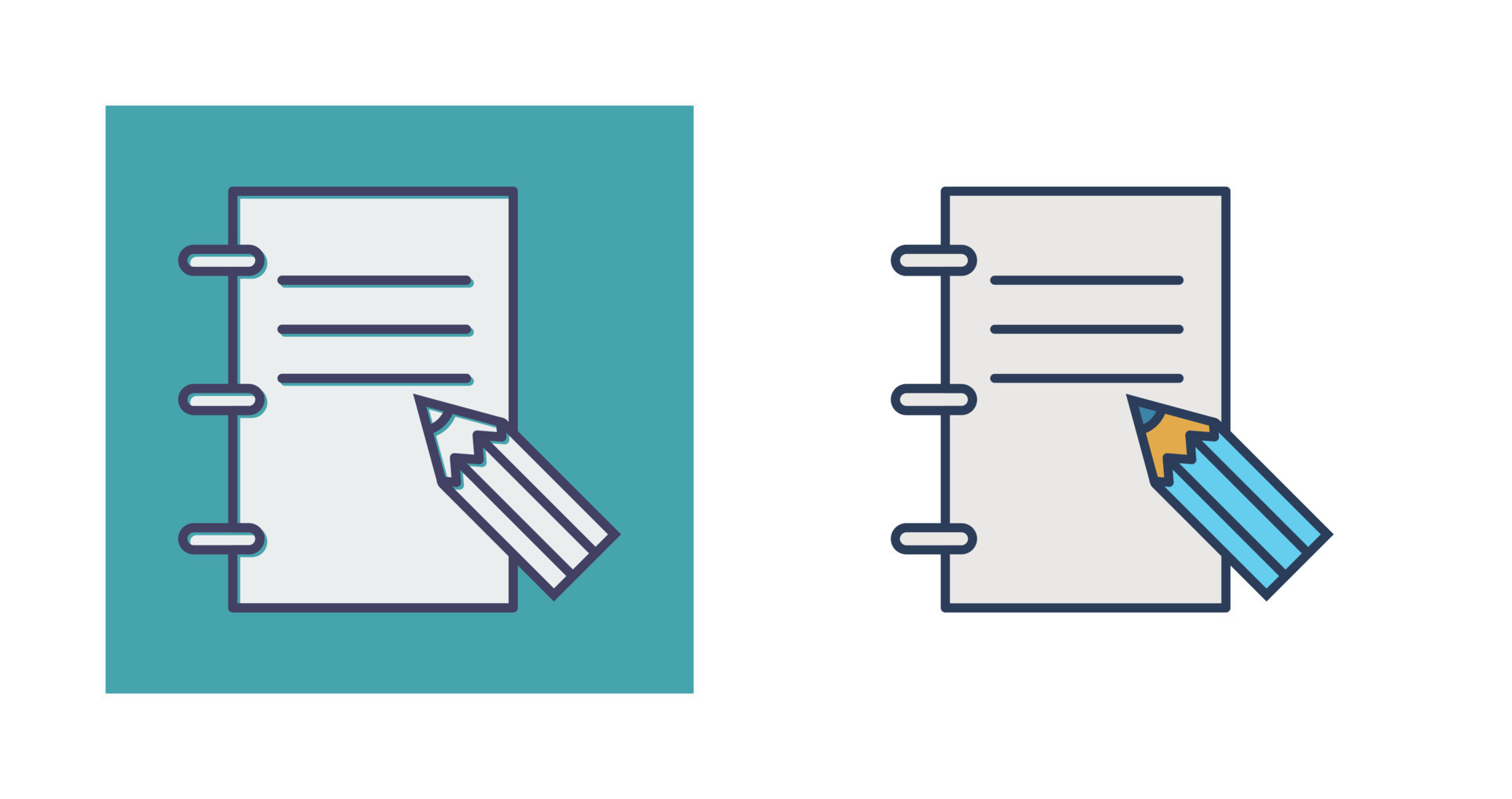 Notepad Vector Icon 24073121 Vector Art at Vecteezy