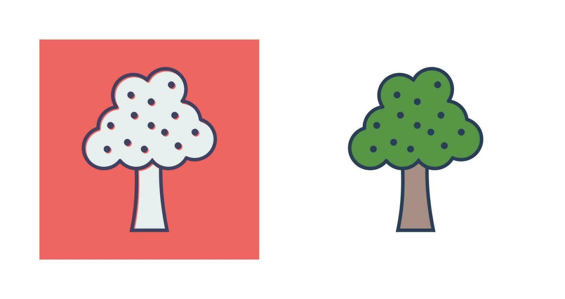 Fruit Tree Vector Icon