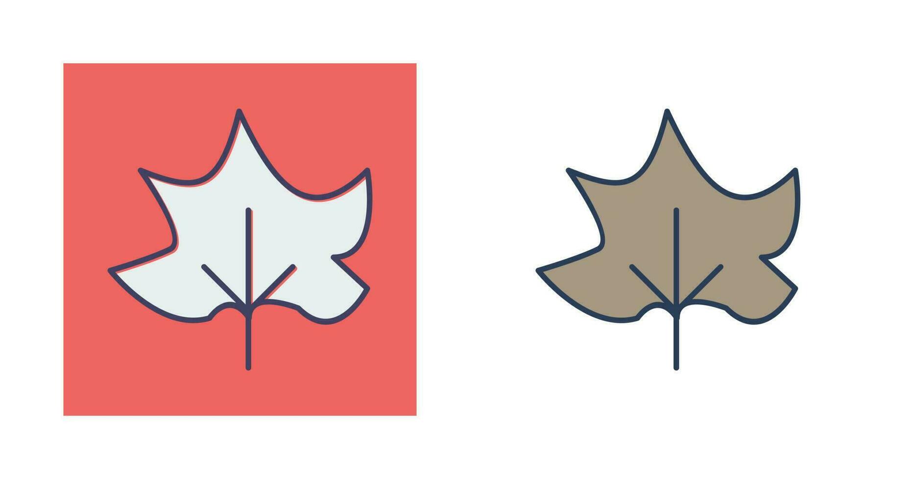 Autumn Leaf Vector Icon