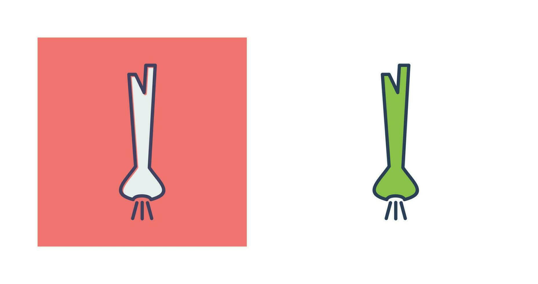 Spring Onion Vector Icon