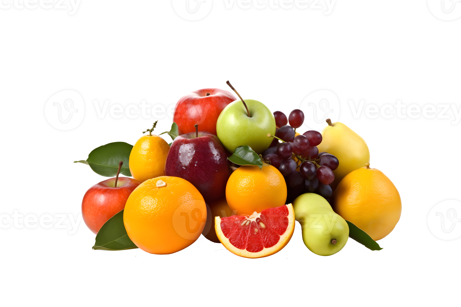 colorful assortment of fresh fruits, including apples, oranges, and