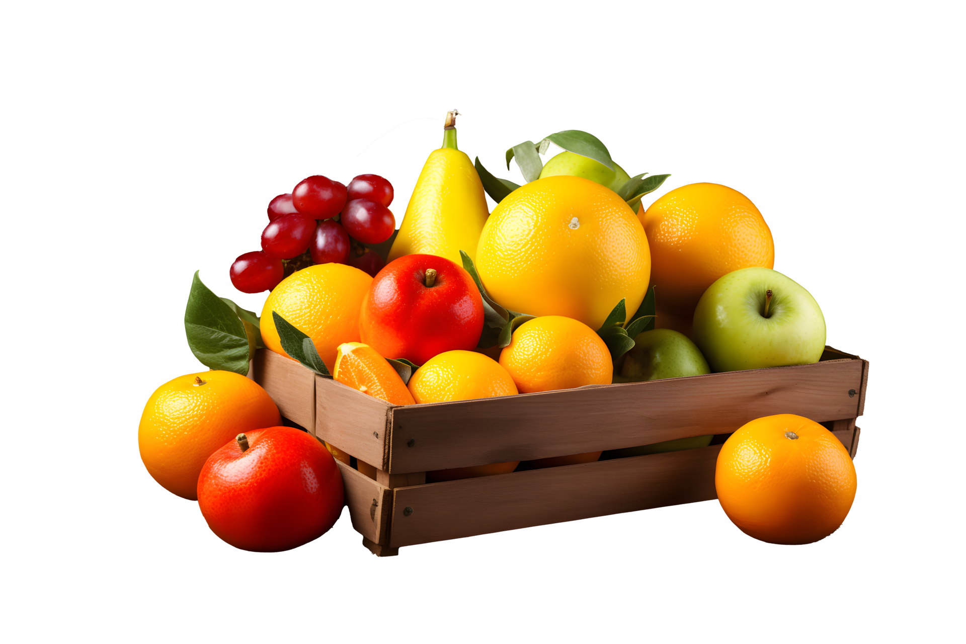 A variety of fresh fruits, including apples, oranges, and grapes