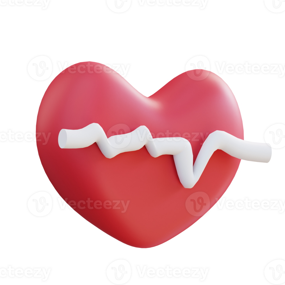 3d illustration heart health png