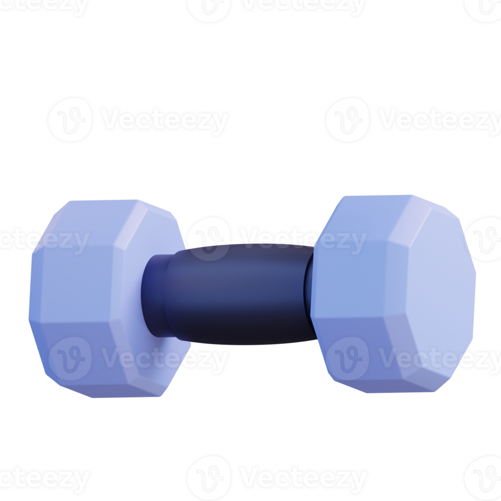 3d illustration dumbbell png