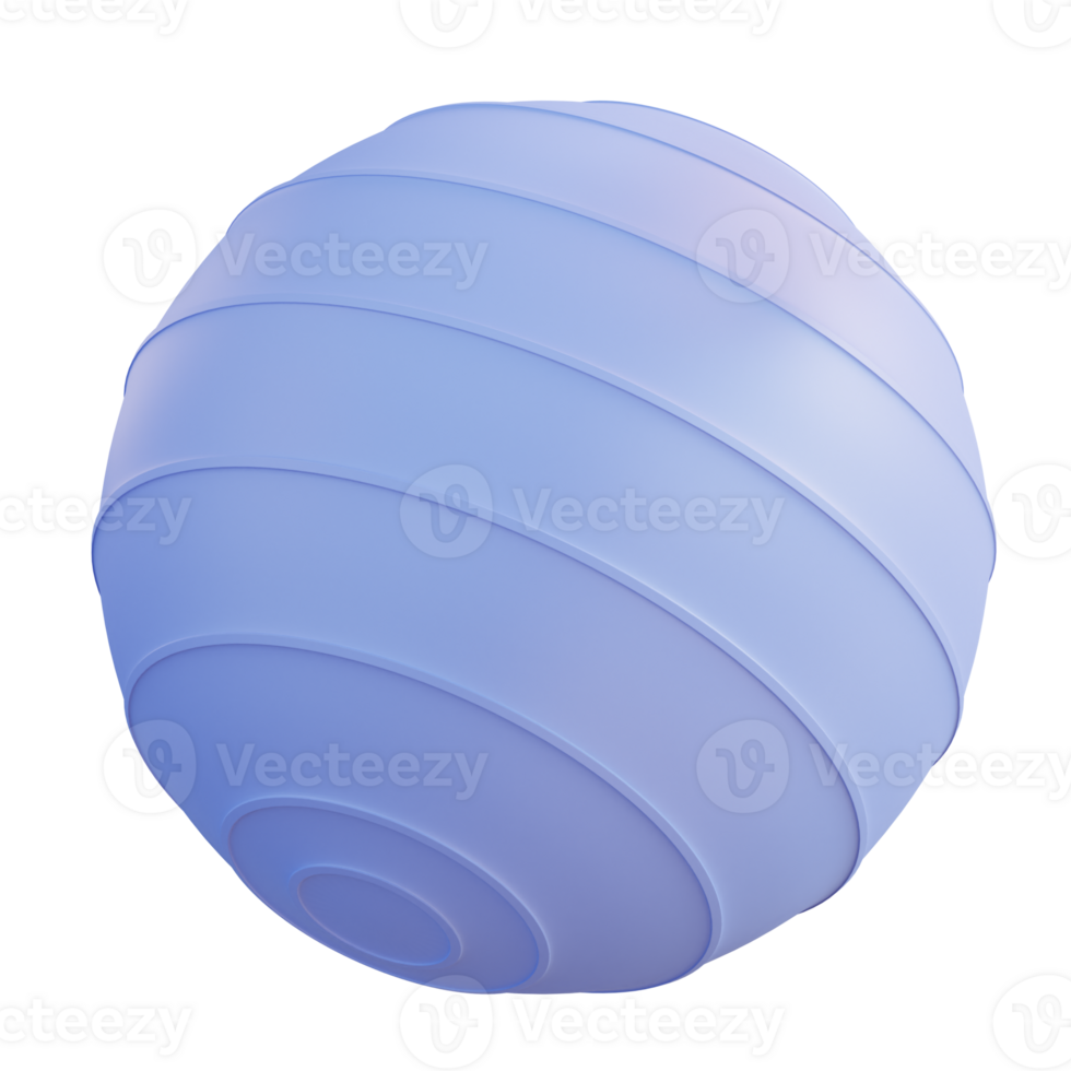 3d illustration yoga ball png